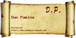 Dan Pamina névjegykártya